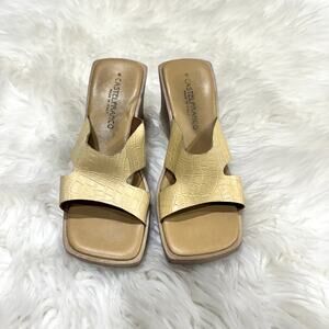 CastelFranco Wooden Wedge Sandal Sz 8